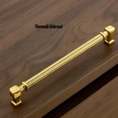 Talas Altın Çizgi Metal Kulp 224 mm 22.4 cm Mobilya Çekmece Mutfak Dolabı Dolap Kapak Kulpları Kulbu thumbnail 5