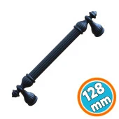 Mobilya Kulp Mutfak Dolabı Çekmece Dolap Kulpları Kapak Kulpu Kulbu Siyah 128 mm Metal thumbnail 1