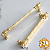 Talas Altın Çizgi Metal Kulp 224 mm 22.4 cm Mobilya Çekmece Mutfak Dolabı Dolap Kapak Kulpları Kulbu thumbnail 1
