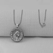 İçi Açılabilir Şans Nalı 925 Ayar Erkek Gümüş Kolye thumbnail 1