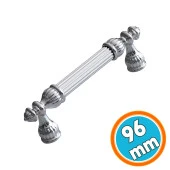 Kulp Metal Mobilya Dolap Çekmece Kapak Mutfak Kulpları Kulbu Dolabı Kulpu 96 mm Krom Renk thumbnail 1