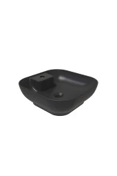 Bien Motto 42 Cm Kare Lavabo Batarya Delikli Mat Siyah - 1