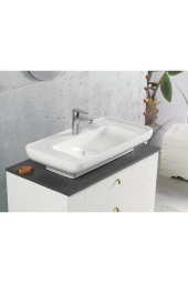 Turkuazseramik Cerastyle Lal 80 Cm Tezgah Üstü Çanak Lavabo - 1