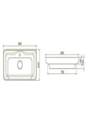 Turkuazseramik Cerastyle Lal 80 Cm Tezgah Üstü Çanak Lavabo - 5