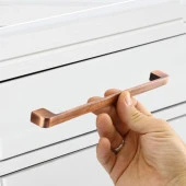 Mobilya Mutfak Dolabı Çekmece Dolap Kapak Kulpu Kulbu Antik Bakır 224 mm Oval Metal Kulp thumbnail 2