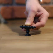 Düğme Kulp Mobilya Mutfak Dolabı Çekmece Dolap Kulpları Kapak Kulpu Kulbu Siyah Metal thumbnail 3