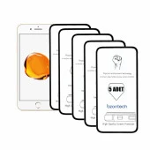 Bzontech Iphone 7 Beyaz ile Uyumlu Ekran Koruyucu Tam Kaplayan 5li Set - 1