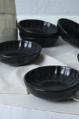Keramika Mat Siyah Sirius Çerezlik / Sosluk 12 Cm 6 Adet 956 thumbnail 3