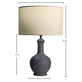 Milet Abajur, Table Lamp, Yükseklik 45 Cm X Çap30 - 5