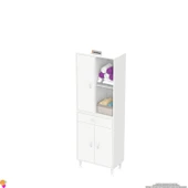 Modilayn AFRA 55x173x32,5 Çok Amaçlı Banyo Mutfak Erzak Kavonoz Kiler Ayakkabı Dolabı - 5
