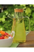 Mithra Life Bambu Kapaklı Borosilikat Cam Yağdanlık 900 ml MIT1070 - 2