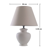 Hydria Abajur, Table Lamp, Yükseklik 40 Çap30 Cm - 4