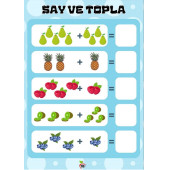 Okul Öncesi ve 1. Sınıflar İçin Matematik YAZ-SİL Kitap Seti - 2