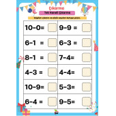 Okul Öncesi ve 1. Sınıflar İçin Matematik YAZ-SİL Kitap Seti - 6
