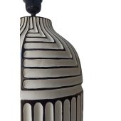 Aztek, Seramik Abajur, Masa Lambası, Table Lamp, Yükseklik 67 , Çap 39cm, - 3