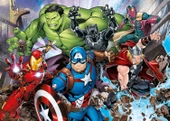Clementoni 21605 Supercolor Puzzle Avengers, 2x60 Parça thumbnail 3
