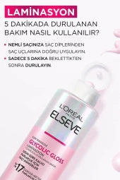 Loreal Elseve Glycolic Gloss Parlaklığı Saça Mühürleyen Laminasyon 5 Dakikada Durulanan Bakım 200ml - 6