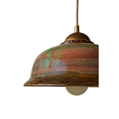Atlas Seramik Sarkıt Lamba, Avize, E27 Duy Tesisatlı, Çap 28 Cm - 2