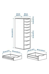9 Çekmeceli Stoperli Çok Amaçlı Dolap, Şifonyer, 36x116 cm - 4