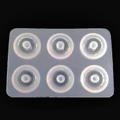 16 mm Yarim Boncuk Tırtıklı Reçine Epoksi Kalıp -Kod:369 thumbnail 1