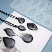 Çoklu Kolye Küpe Silikon Reçine Epoksi Kalıp -Kod:277 - 4