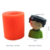 Erkek Çocuk Beton Saksı Silikon Kalıbı - 174 thumbnail 1