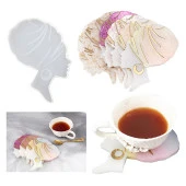 Kadın Silüeti Bardak Altı Reçine Epoksi ve Beton Kalıbı -Kod:240 - 3