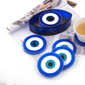 Nazar Değmesin Muhabbete Bardak Altı Stant Epoksi Reçine Silikon Kalıp Set -Kod:1010 thumbnail 7