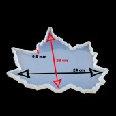 BARDAK ALTI REÇİNE EPOKSİ KALIP - YAPRAK - BÜYÜK - BB1 thumbnail 2