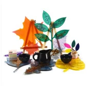 Reçine Epoksi Bardak Altı Yaprak Model -Kod:355 - 3