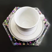 Beton ve Epoksi Silikon Bardak Altı Kalıbı - Altıgen -Kod:194 - 7