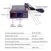 YATE10 STC-3029 220V-10A Toprak Nem Kontrol Cihazı - 2