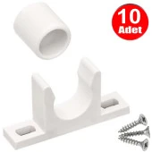 Aletçantam Mobilya Dolap Kapak Tutma Kilit Çıtçıtı Plastik Geçme Çıt Çıt Beyaz -10 Adet - 1