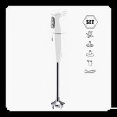 BAMİX CORDLESS PRO KABLOSUZ EL BLENDERİ 20 DAKİKA KULLANIM 15500 DEVİR 3 HIZ AYARI BEYAZ - 1