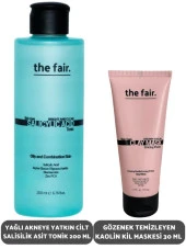 the fair. Yağlı Akneye Yatkın Cilt Salisilik Asit Tonik 200 ml ve Gözenek Temizleyen Kaolin Kil Maskesi 30 ml - 1