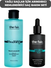 the fair. Yağlı Saçlar için Arındırıcı Nemlendirici Saç Bakım Seti - 1