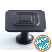 Düğme Kulp Mat Siyah Mobilya Mutfak Dolabı Çekmece Dolap Kulpları Kapak Kulpu Kulb Metal thumbnail 1