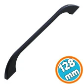 Metal Kulp Mobilya Mutfak Dolabı Çekmece Dolap Kulpları Kapak Kulpu Kulbu Siyah Renk 128 mm thumbnail 1