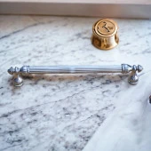 Mobilya Kulp Mutfak Dolabı Çekmece Dolap Kulpları Kapak Kulpu Kulbu Krom Renk 128 mm Metal thumbnail 4