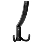 5 Adet Noktalı Portmanto Askı Vestiyer Duvar Dolap Elbise Askısı Siyah Metal Mobilya Kapı Askılığı Askılık - 2