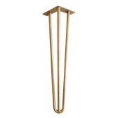 Masa Mobilya Ayakları İçin Metal Altın Gold Firkete Takımı 70 Cm - 3