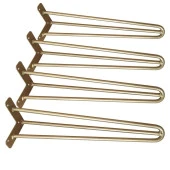 Masa Mobilya Ayakları İçin Metal Altın Gold Firkete Takımı 75 Cm thumbnail 2