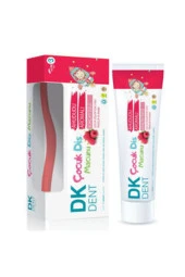 Dk Dent Ahududulu Çocuk Diş Macunu 50 ml + Diş Fırçası HEDİYE ( 1 ADET ) - 1