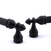 Mobilya Kulp Mutfak Dolabı Çekmece Dolap Kulpları Kapak Kulpu Kulbu Siyah 160 mm Metal thumbnail 2