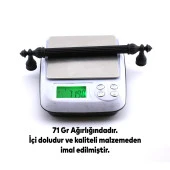 Mobilya Kulp Mutfak Dolabı Çekmece Dolap Kulpları Kapak Kulpu Kulbu Siyah 160 mm Metal thumbnail 5