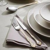 Nehir Lalezar Altın Saten 72 Parça Kutulu Çatal Kaşık Bıçak Takımı - 4