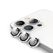 iPhone 15 Pro / 15 Pro Max Mercek Lens Kamera Koruyucu SİLVER - 2