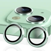 iPhone 15 / 15 Plus Mercek Lens Kamera Koruyucu YEŞİL - 2