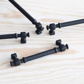 Talas Siyah Düz Metal Kulp 224 mm 22.4 cm Mobilya Mutfak Dolap Çekmece Dolabı Kapak Kulpları Kulb - 2