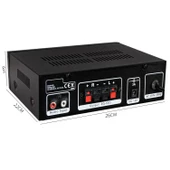 NWORK AV-100 Anfi 100 Watt 12V 220V Bluetooth Usb Sd - 2